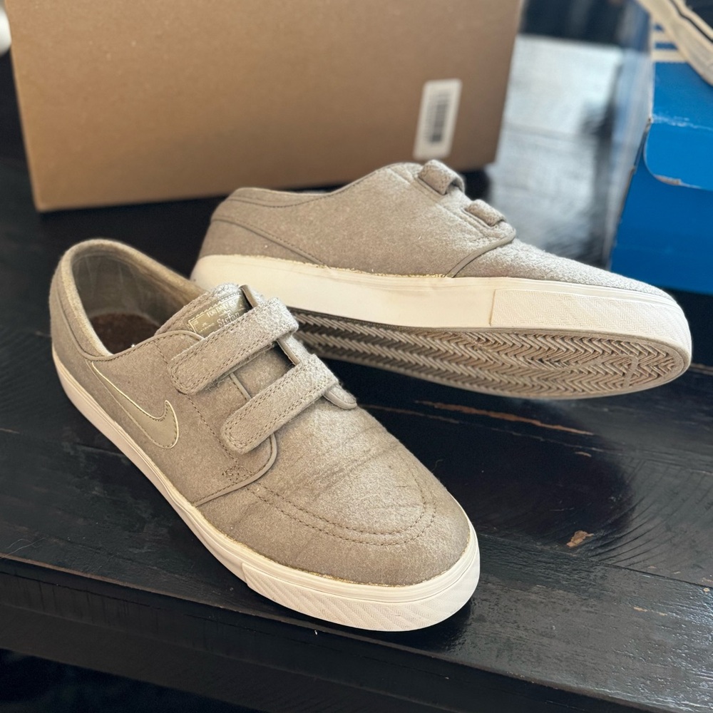 Nike Zoom Stefan Janoski AC RS Velcro 'Medium Grey' size 10 mens